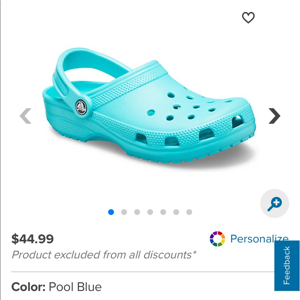 Crocs Classic Clogs (color: pool)